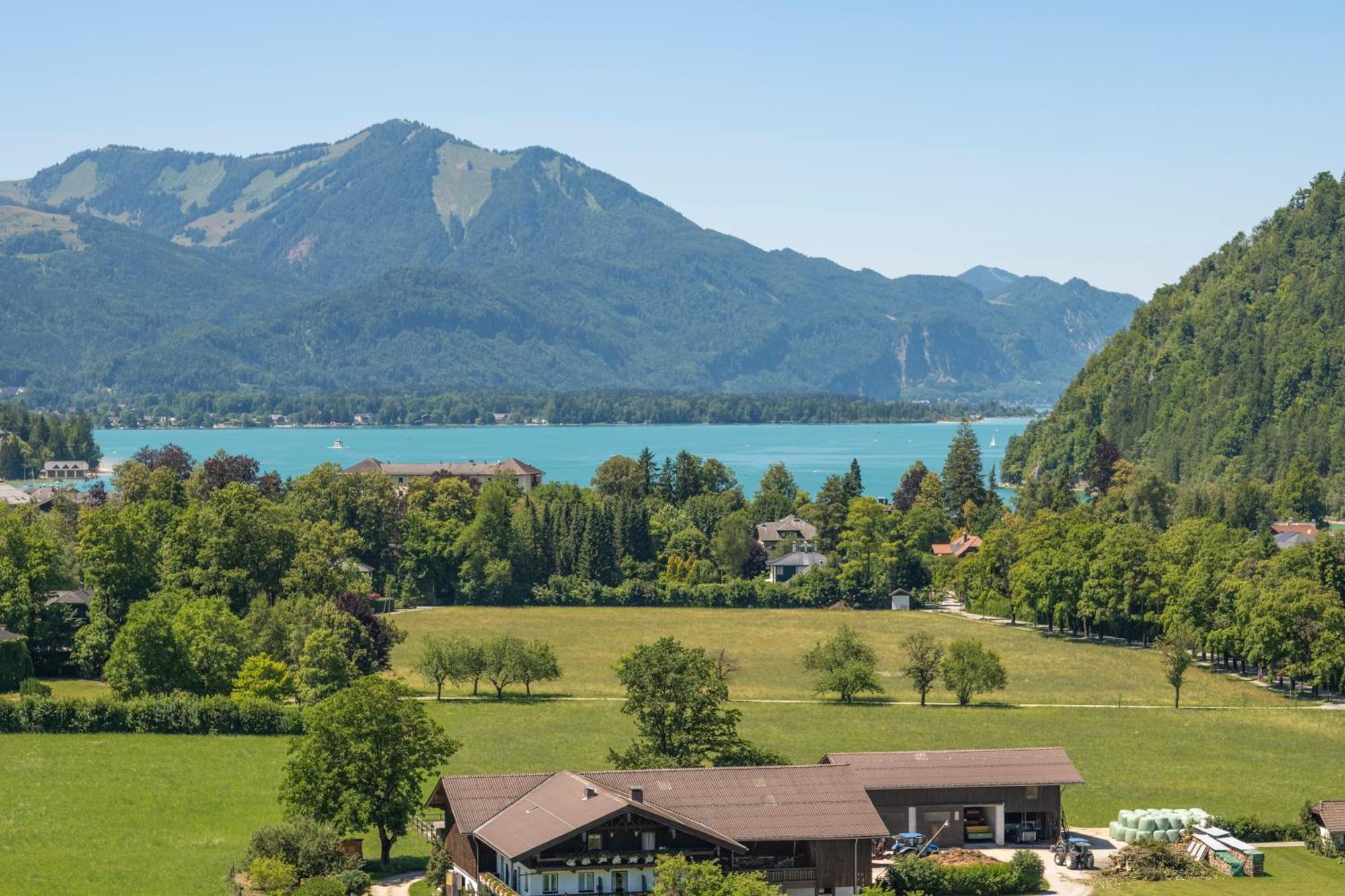 Wolfgangsee Appartements Strobl Bagian luar foto